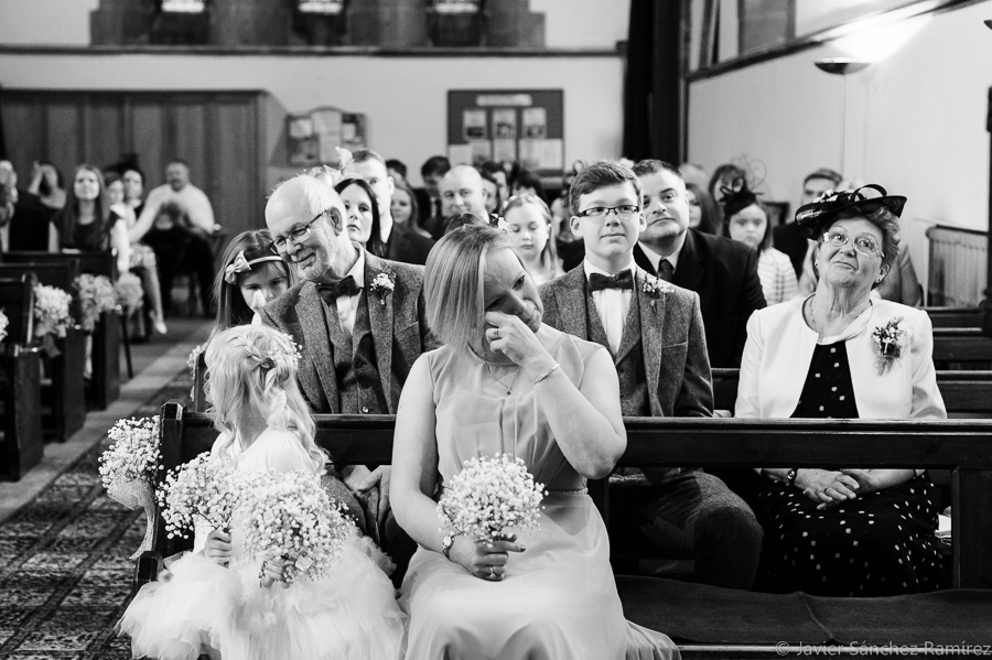 Family and guests ripon wedding photography