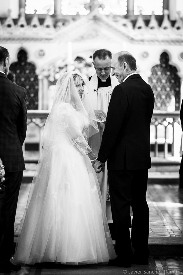 the wedding ceremony by Yorkshire wedding photographer