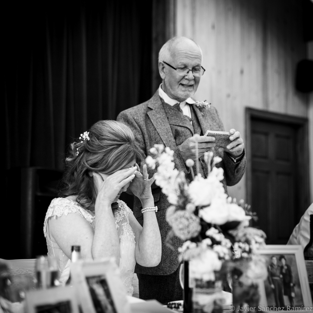 Father of the bride wedding speech by Harrogate wedding photographer.