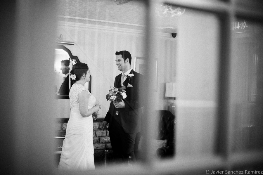 Natural weddings photography Through windows